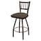 Holland Bar Stool Co 25" Swivel Counter Stool, Brnz Finish, Canter Earth Seat X810 - alternate 1